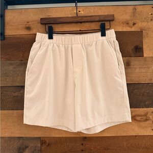 Lululemon ABC Woven Air Men's Cream Athletic Shorts